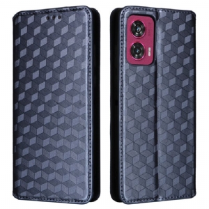 Flip Case Für Motorola Edge 50 Fusion 3d-diamanten