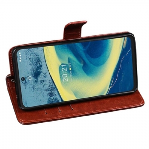 Lederhüllen Für Nokia XR20 Flip Case Idewei Folio Lederoptik