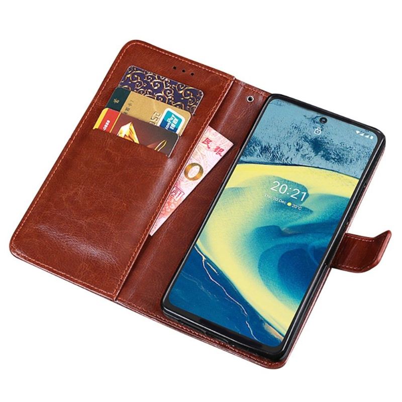 Lederhüllen Für Nokia XR20 Flip Case Idewei Folio Lederoptik