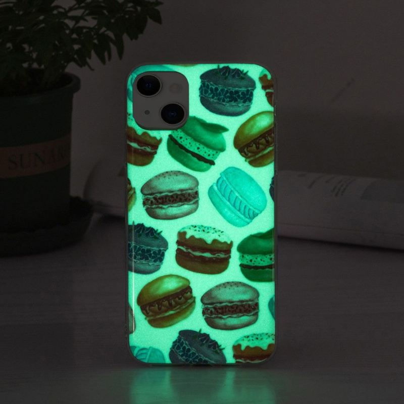 Handyhülle Für iPhone 13 Fluoreszierende Macarons