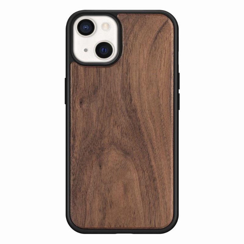 Handyhülle Für iPhone 13 Premium Holz - Dunkelbraun