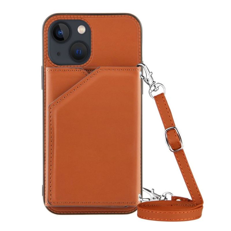 Hülle Für iPhone 13 Aude Lanyard Mit Mehreren Fächern