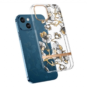 Hülle Für iPhone 13 Gardenie Mit Transparenter Blume