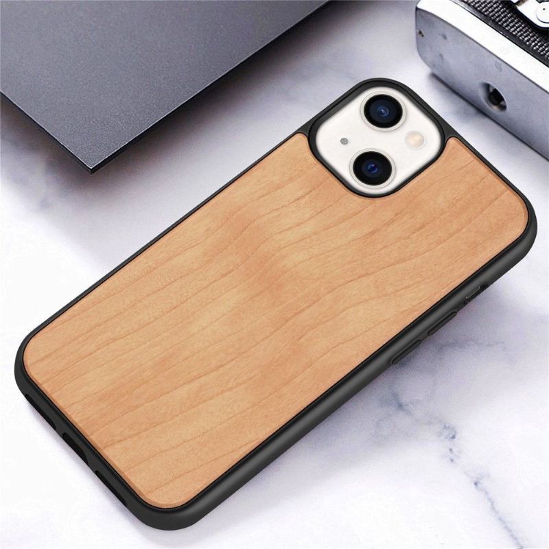 Hülle Für iPhone 13 Premium Holz - Hellbraun