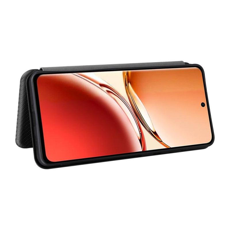 Flip Case Für Oppo Reno 12f 5g Kohlefaser