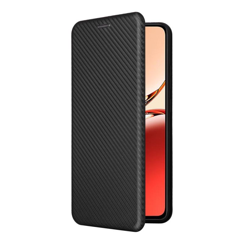 Flip Case Für Oppo Reno 12f 5g Kohlefaser