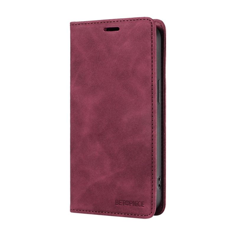 Flip Case Oppo Reno 12f 5g Wildledereffekt Mit Rfid-blockierung Betopnice