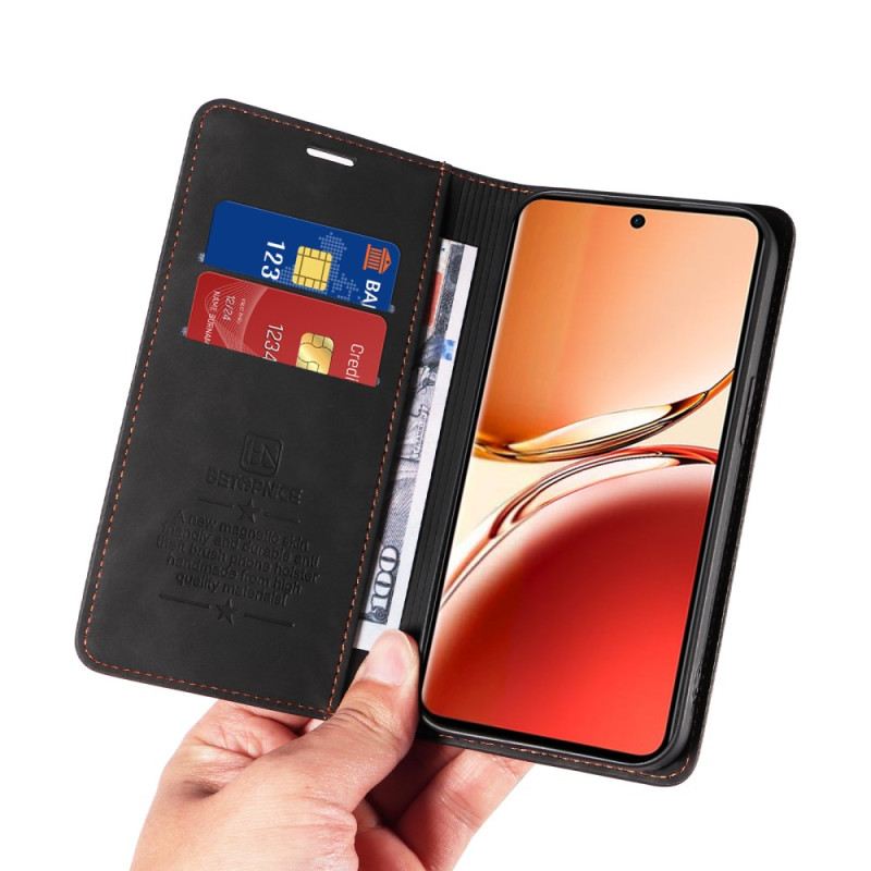 Flip Case Oppo Reno 12f 5g Wildledereffekt Mit Rfid-blockierung Betopnice