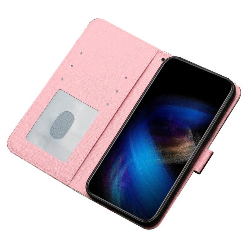 Flip Case Für iPhone 15 Plus Mit Kordel 3d-teddybären Mit Riemen