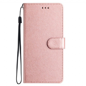 Flip Case Für iPhone 15 Plus Mit Kordel Pastell Mit Riemen