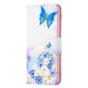 Lederhüllen Für iPhone 15 Plus Aquarell-schmetterlinge