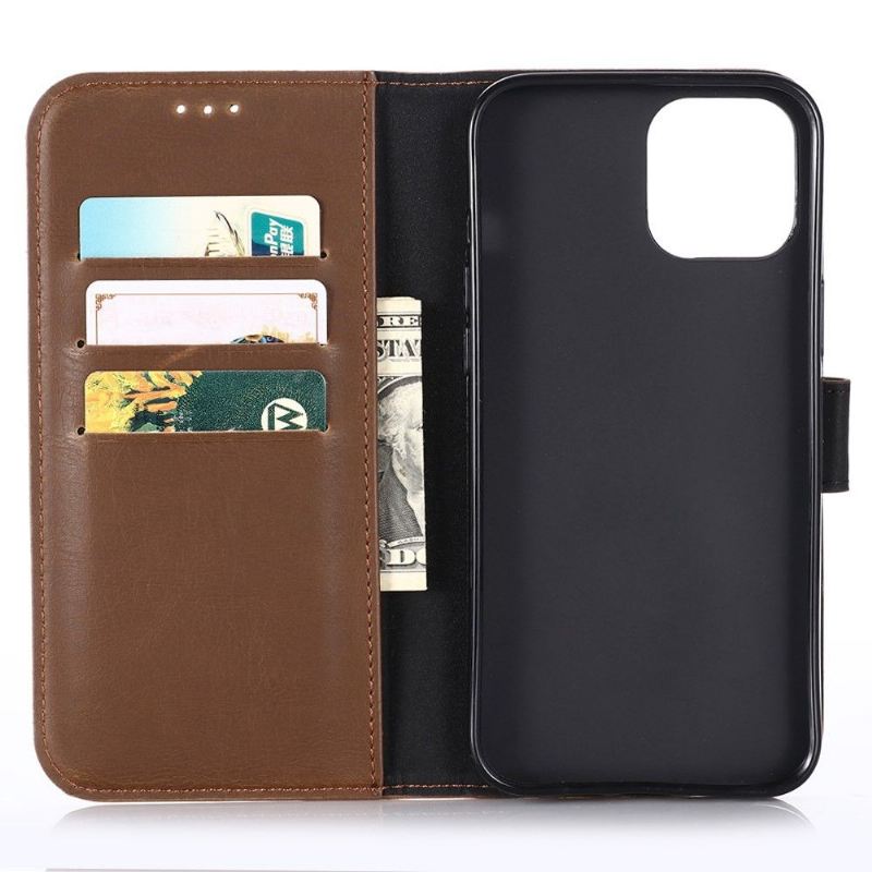 Case Für iPhone 13 Pro Max Flip Case Retro-kunstleder