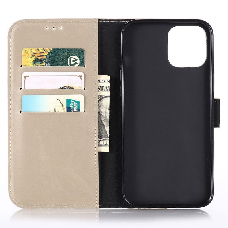 Case Für iPhone 13 Pro Max Flip Case Retro-kunstleder