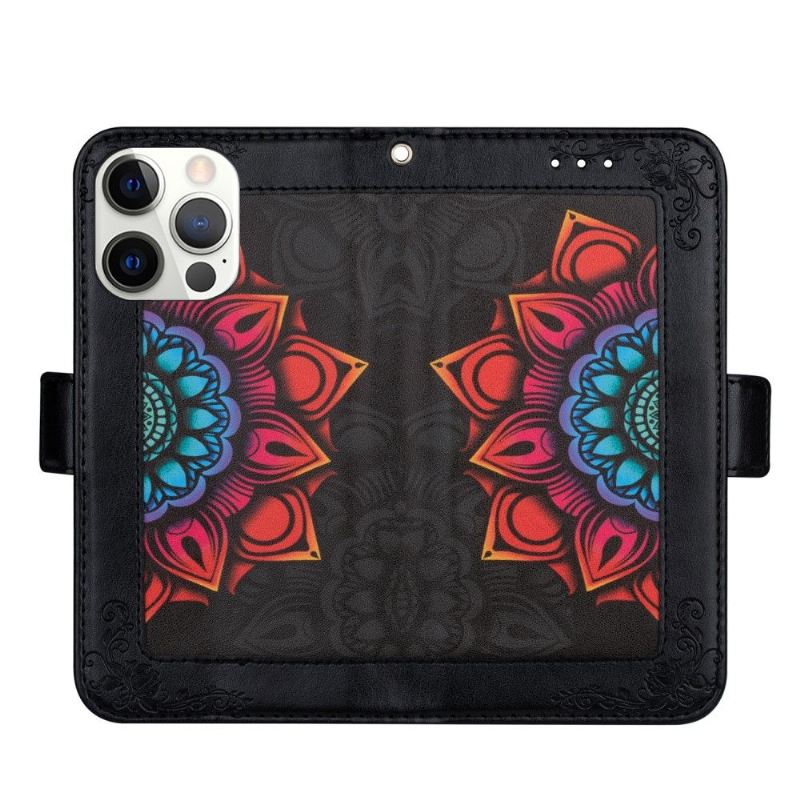 Flip Case Für iPhone 13 Pro Max Bunte Mandala-dame