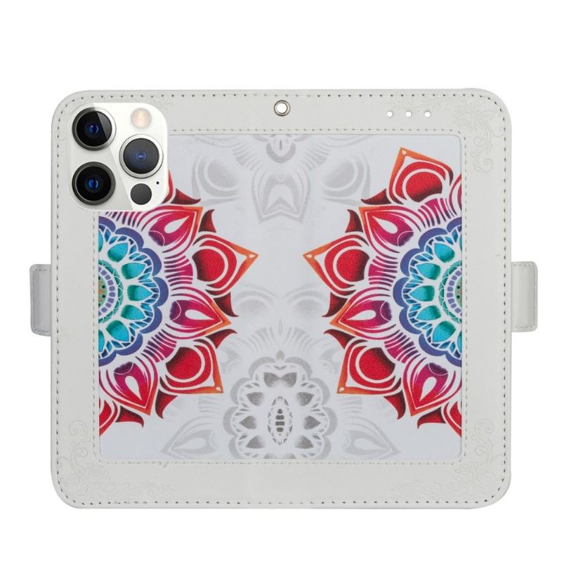 Flip Case Für iPhone 13 Pro Max Bunte Mandala-dame