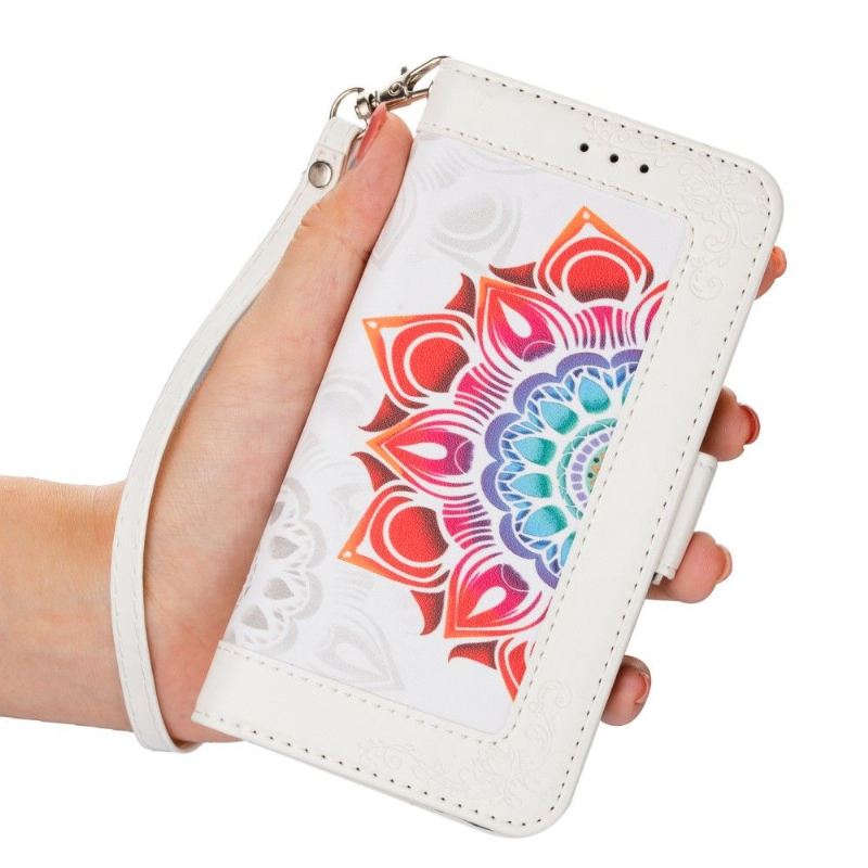 Flip Case Für iPhone 13 Pro Max Bunte Mandala-dame