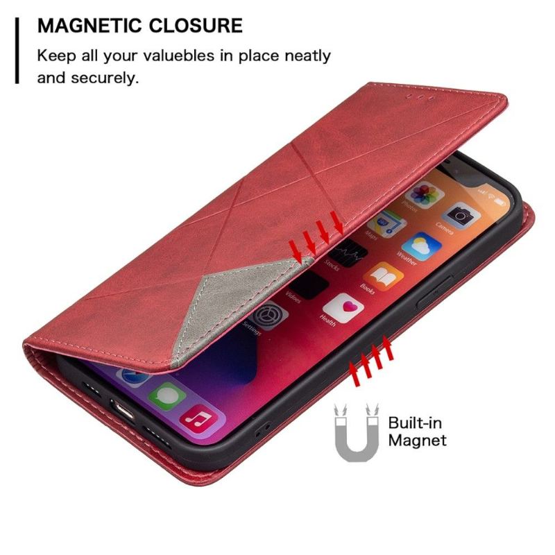 Flip Case Für iPhone 13 Pro Max Kartenetui Aus Leder Im Célinia-stil