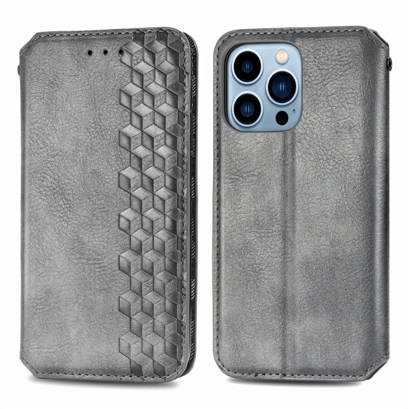 Flip Case Für iPhone 13 Pro Max Kartenhalter Im Kub-design