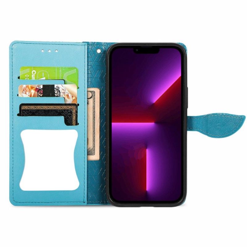 Flip Case Für iPhone 13 Pro Max Mandalablatt