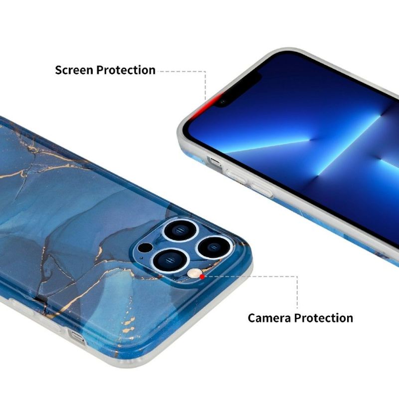 Handyhülle Für iPhone 13 Pro Max Premium Marmor Chelsea