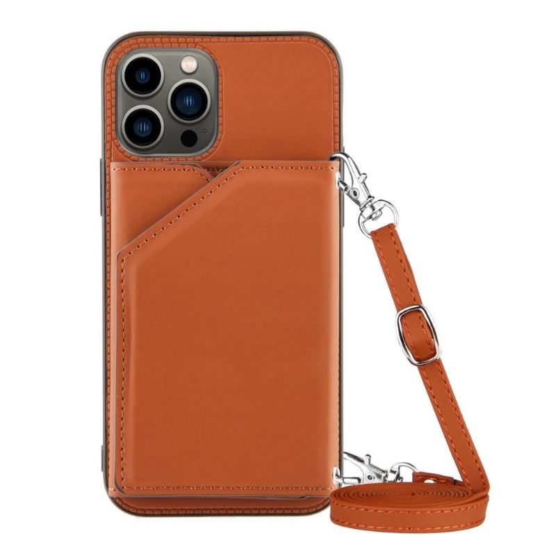 Hülle Für iPhone 13 Pro Max Aude Lanyard Mit Mehreren Fächern