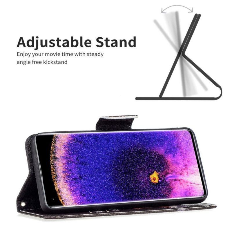 Flip Case Für Oppo Find X5 Lite Gefährlicher Bär