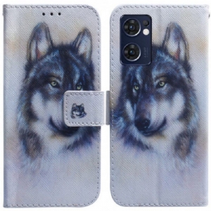 Flip Case Für Oppo Find X5 Lite Hunde-look