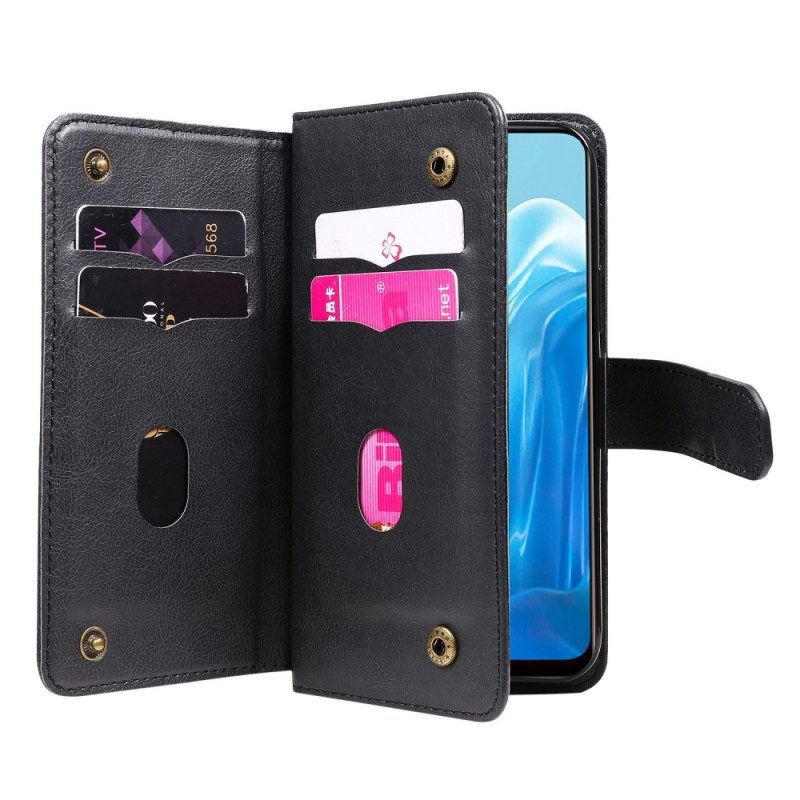 Flip Case Für Oppo Find X5 Lite Multi-karten