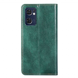 Handyhülle Für Oppo Find X5 Lite Flip Case Reines Kunstleder