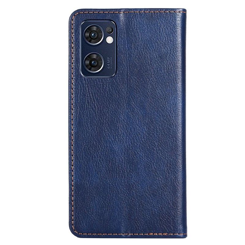 Handyhülle Für Oppo Find X5 Lite Flip Case Reines Kunstleder