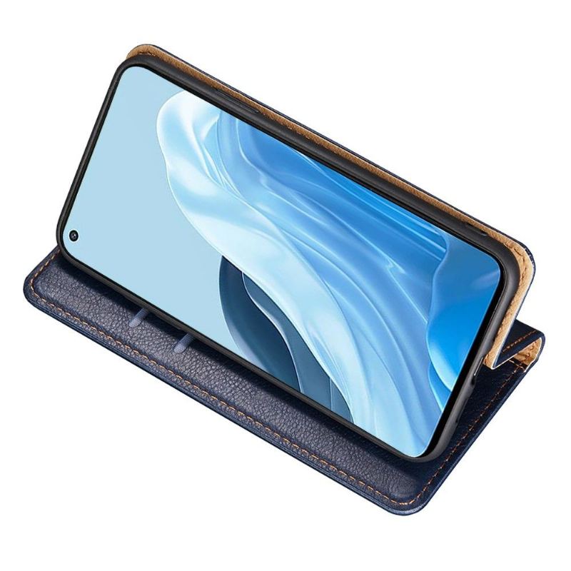 Handyhülle Für Oppo Find X5 Lite Flip Case Reines Kunstleder