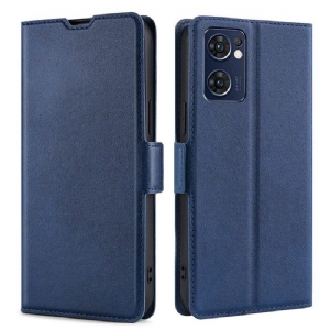 Lederhüllen Für Oppo Find X5 Lite Flip Case Klappen-doppeldesign