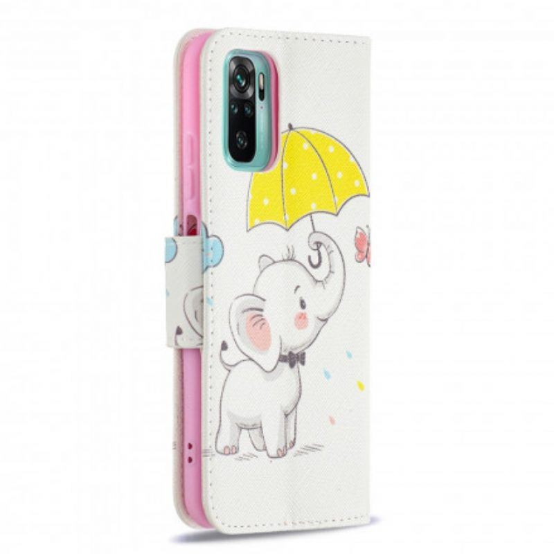 Flip Case Für Xiaomi Redmi Note 10 / 10S Baby Elefant