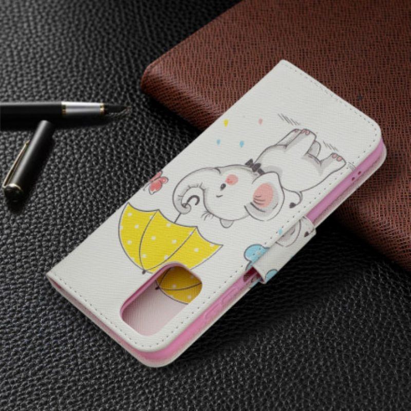 Flip Case Für Xiaomi Redmi Note 10 / 10S Baby Elefant