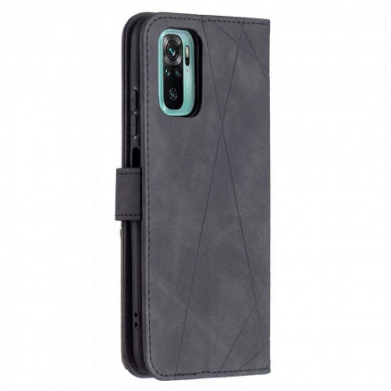 Flip Case Für Xiaomi Redmi Note 10 / 10S Dreieck Binfen Farbe