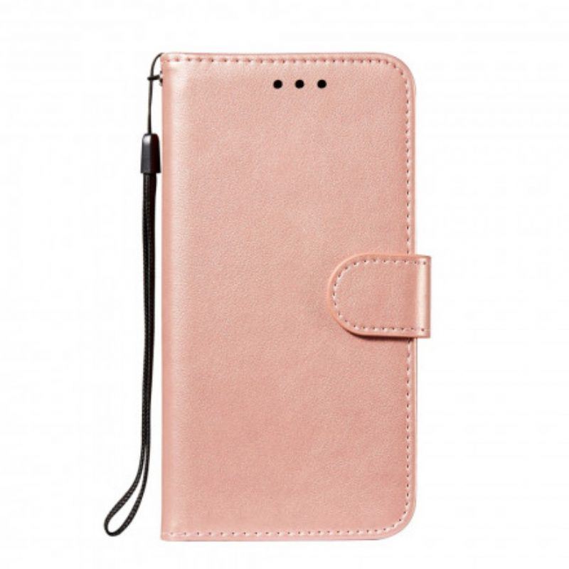 Flip Case Für Xiaomi Redmi Note 10 / 10S Monochromer Lederstil