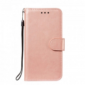 Flip Case Für Xiaomi Redmi Note 10 / 10S Monochromer Lederstil