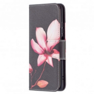 Flip Case Für Xiaomi Redmi Note 10 / 10S Pinke Blume