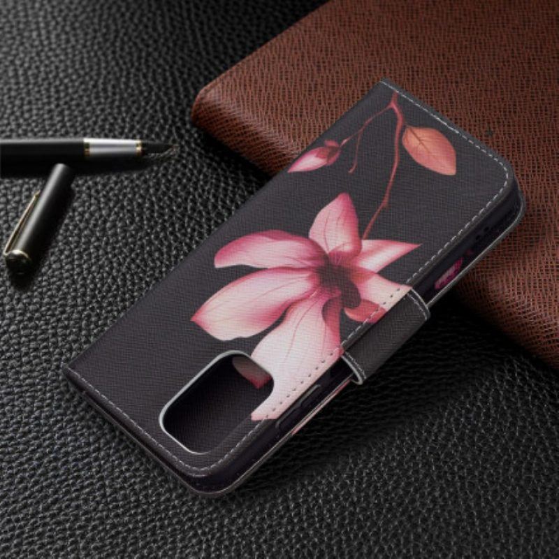 Flip Case Für Xiaomi Redmi Note 10 / 10S Pinke Blume