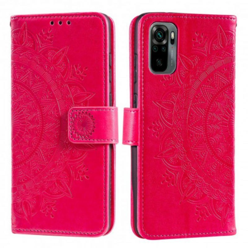 Flip Case Für Xiaomi Redmi Note 10 / 10S Sonnenmandala