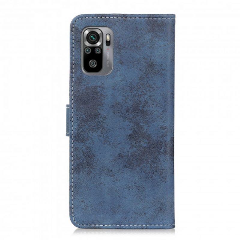 Flip Case Für Xiaomi Redmi Note 10 / 10S Vintage-ledereffekt