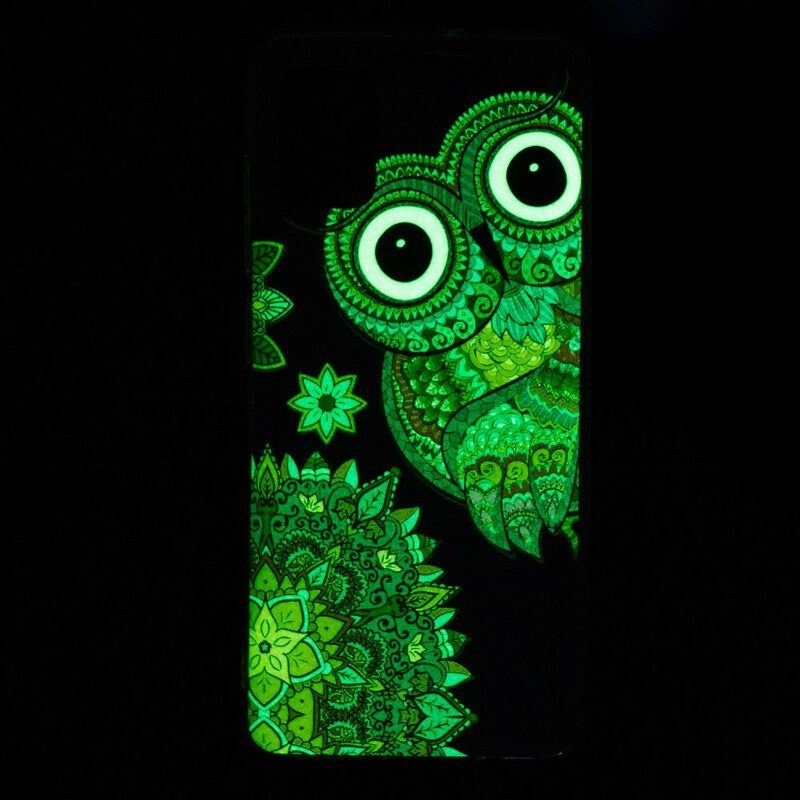 Hülle Für Xiaomi Redmi Note 10 / 10S Fluoreszierendes Eulen-mandala