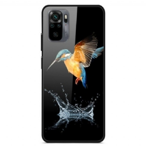 Hülle Für Xiaomi Redmi Note 10 / 10S Kronenvogel Aus Gehärtetem Glas