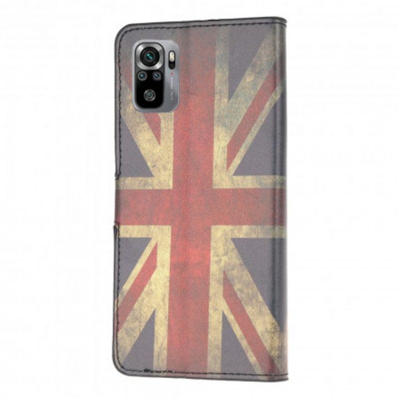 Lederhüllen Für Xiaomi Redmi Note 10 / 10S England-flagge