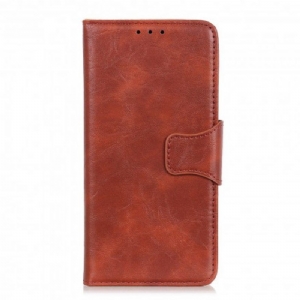 Lederhüllen Für Xiaomi Redmi Note 10 / 10S Flip Case Magnetische Klappe