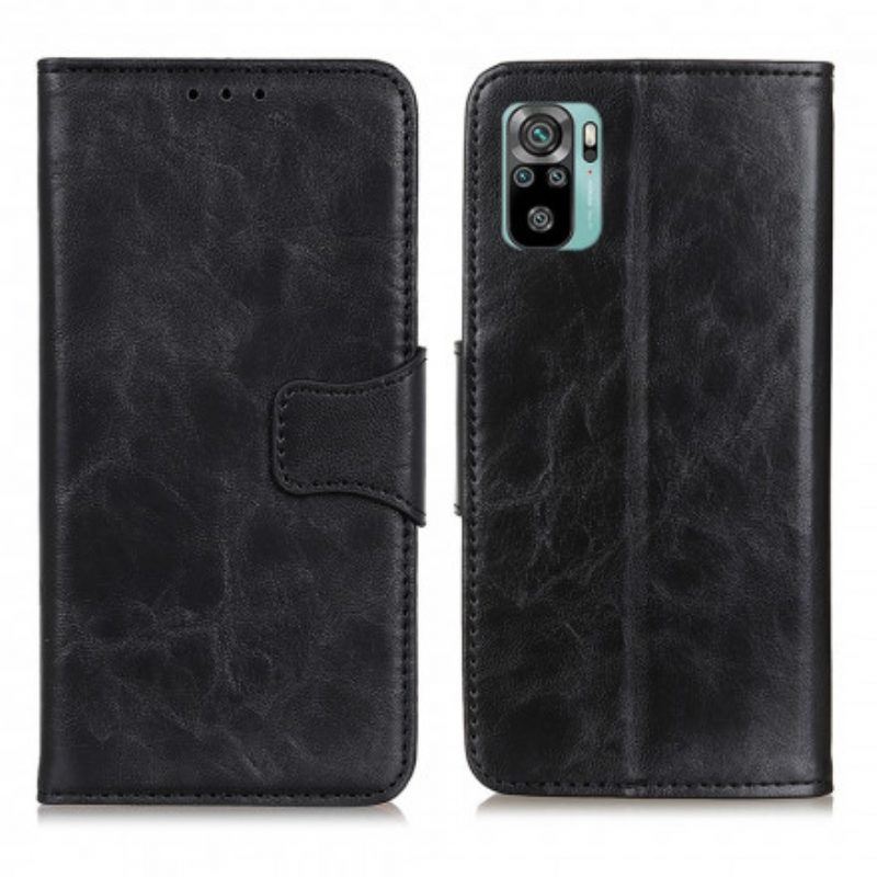 Lederhüllen Für Xiaomi Redmi Note 10 / 10S Flip Case Magnetische Klappe