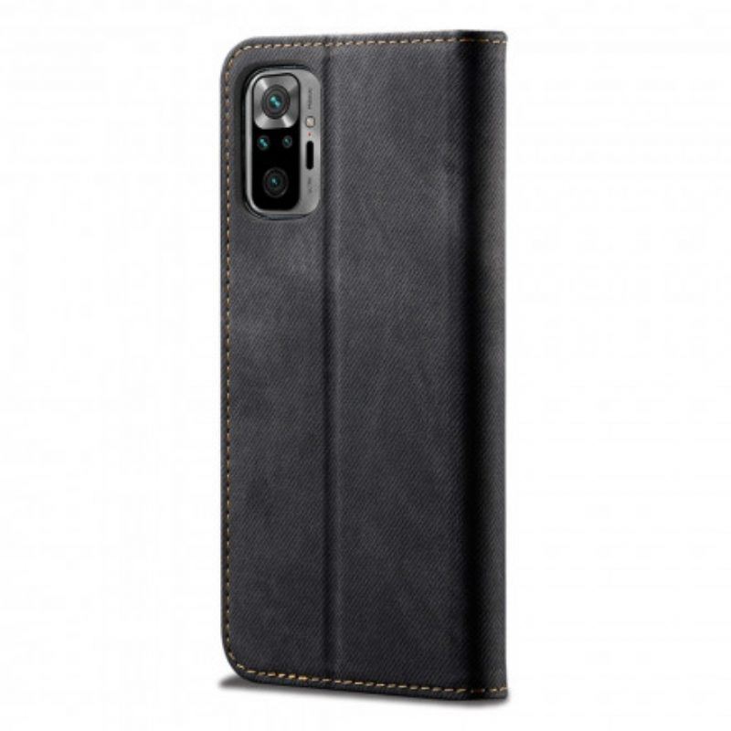 Schutzhülle Für Xiaomi Redmi Note 10 / 10S Flip Case Denim-stoff