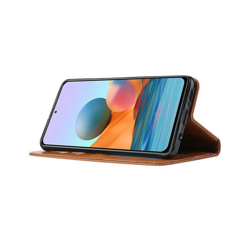 Schutzhülle Für Xiaomi Redmi Note 10 / 10S Flip Case Kartenhalter Aus Kunstleder