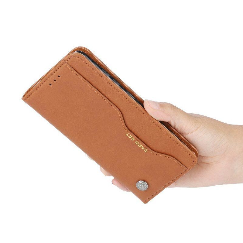 Schutzhülle Für Xiaomi Redmi Note 10 / 10S Flip Case Kartenhalter Aus Kunstleder