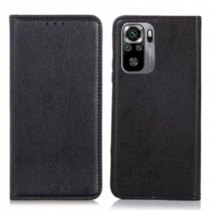 Schutzhülle Für Xiaomi Redmi Note 10 / 10S Flip Case Litschi-spaltleder